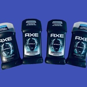 Lot Of 4 Axe Apollo Antiperspirant Deodorant Stick. New